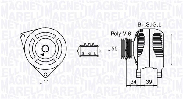 MAGNETI MARELLI Laturi 063377430010